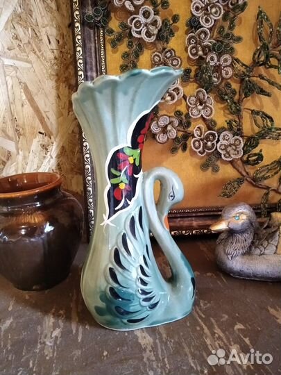 Вазочка малая Лебедь