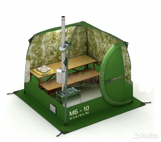 Мобильная баня Мобиба мб-10 (без печи)