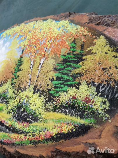 Картина панно из дерева