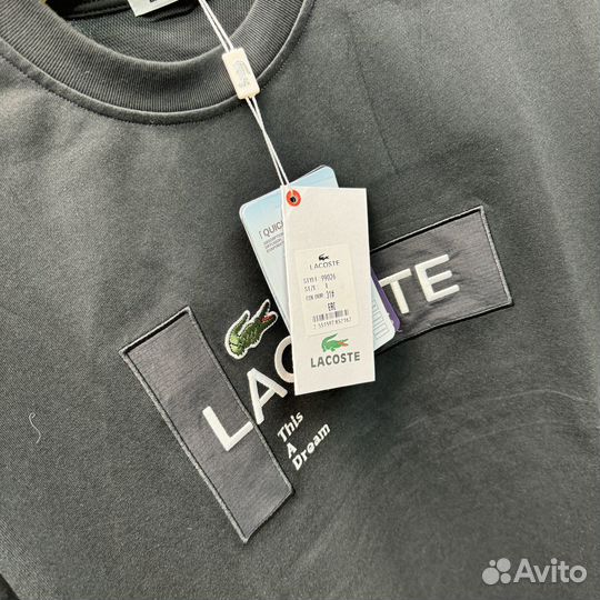 Футболка черная Lacoste