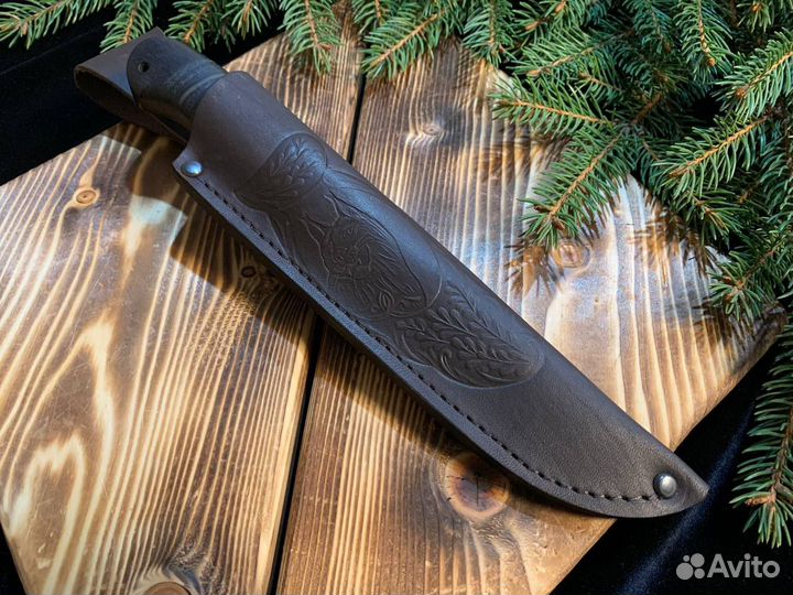 Нож охотничий сталь кованая Х12мф