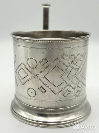 Подстаканник, серебро 84 проба. Вес 96 г