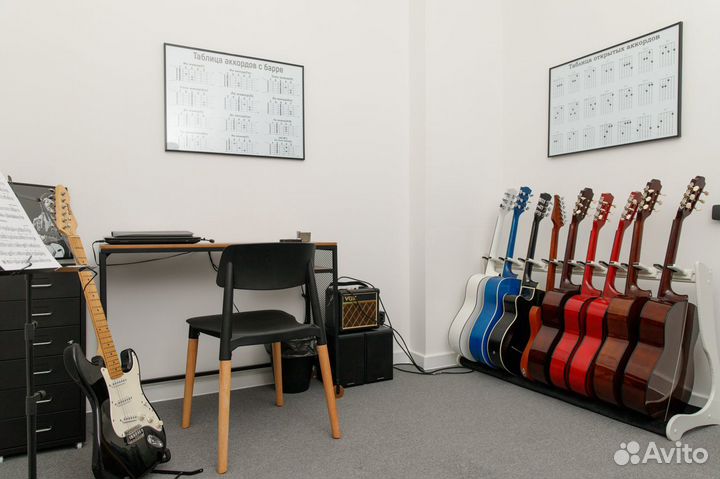 Уроки / обучение игре на гитаре - школа музыки