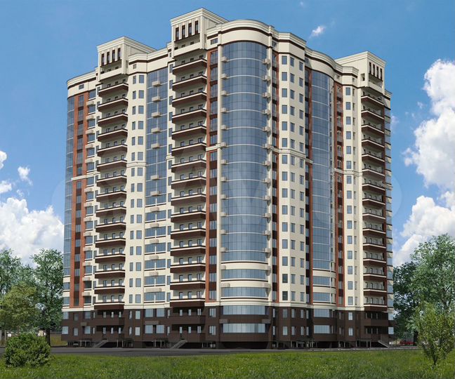 1-к. квартира, 56 м², 2/17 эт.