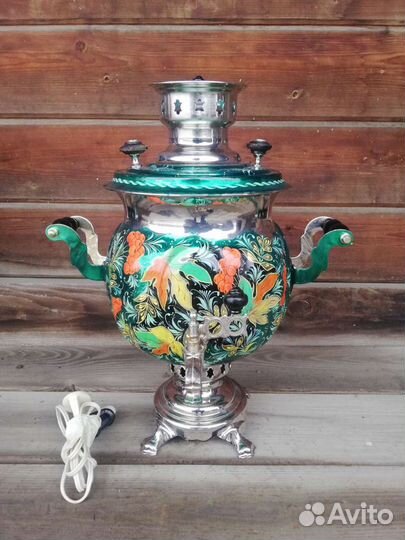 Самовар комбинированный 4,5л шар