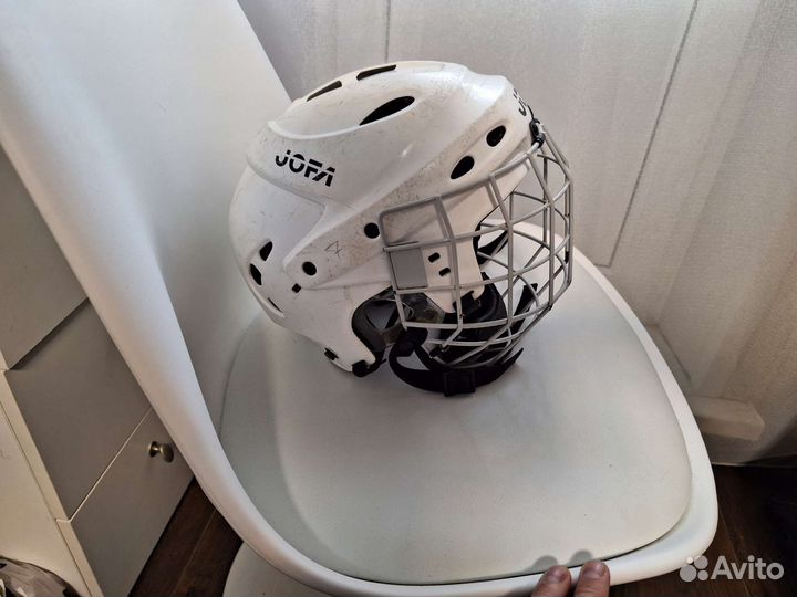 Шлем хоккейный jofa с сеткой