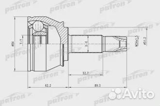 ШРУС наружный (1,3 - 1,9 дизельные) 25*24*51