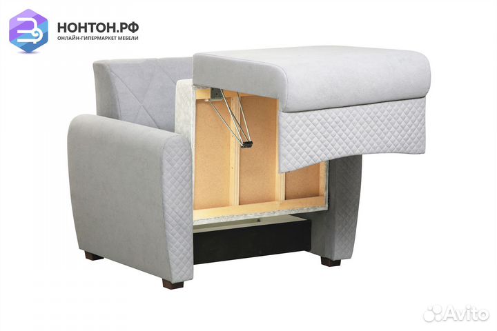 Кресло пантограф Эдвин светло-серое