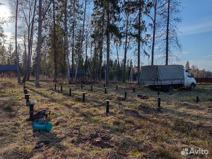 Винтовые сваи под ключ установка обвязка