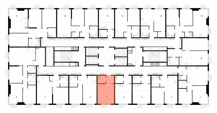 Квартира-студия, 22 м², 17/33 эт.