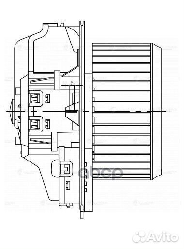 Вентилятор отопителя для а/м VW Touareg II (10)