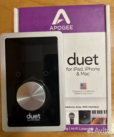 Аудиоинтерфейс Apogee Duet for iPad iPhone & Mac