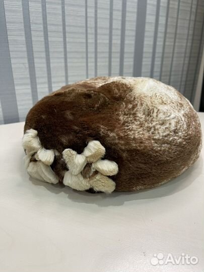 Берет шарка норка стриженная размер 56-58