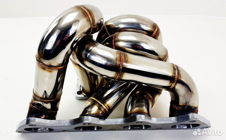 Выпускной коллектор + даунпайп Mitsubishi Lancer E