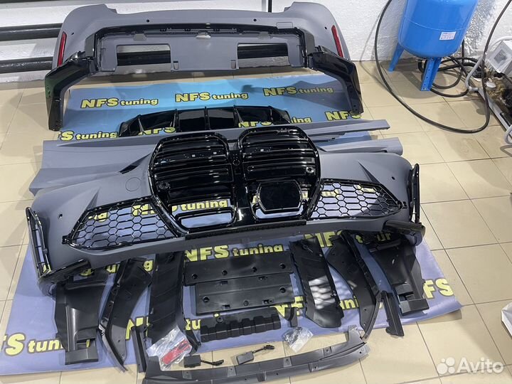 Обвес на BMW G22 2020+ М4 бампер пороги