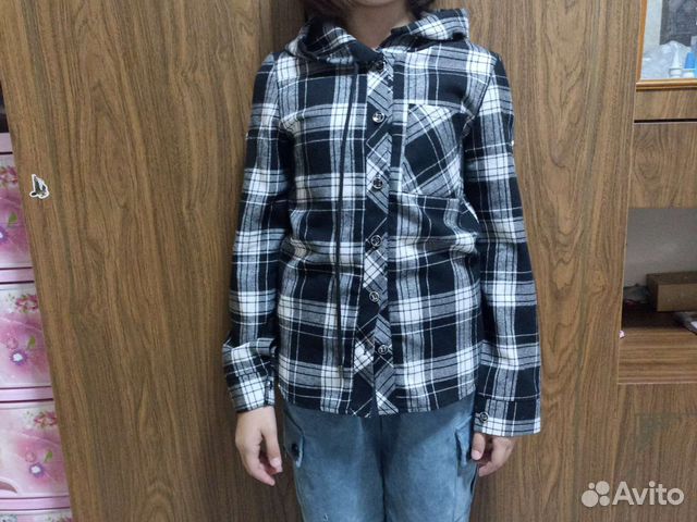 Рубашка клетчатая на девочку