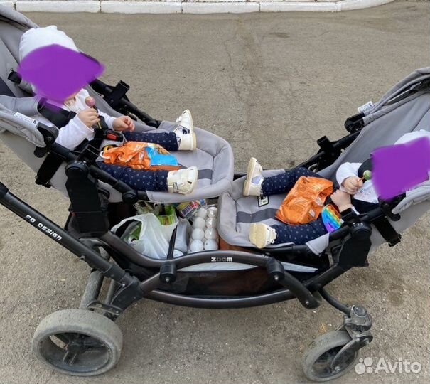 Коляска для двойни 2 в 1