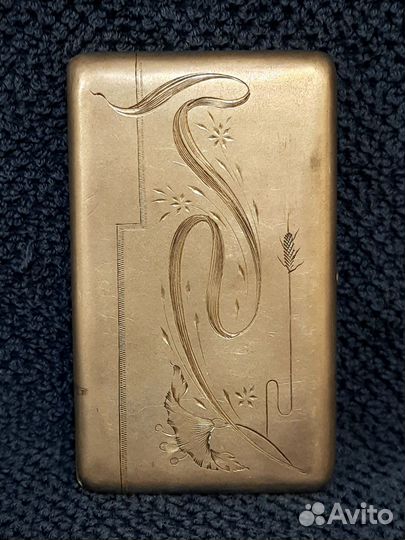 Старинный серебряный портсигар