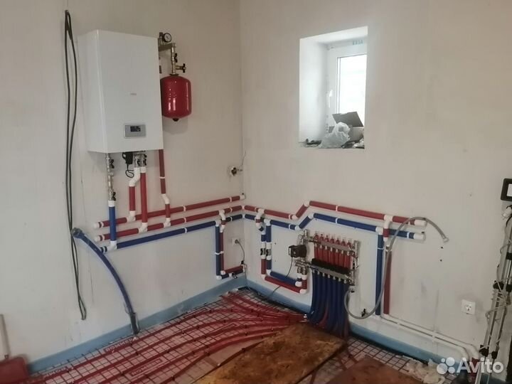 Сантехник услуги. Отопление. Водоснабжение