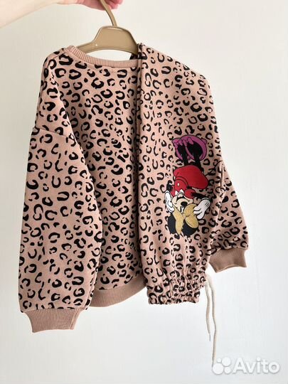 Костюм для девочки 104 zara/свитшот/джогеры