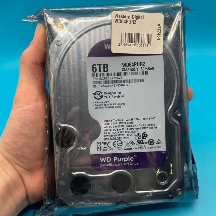 [WD64PURZ] 6тб Wd Purple