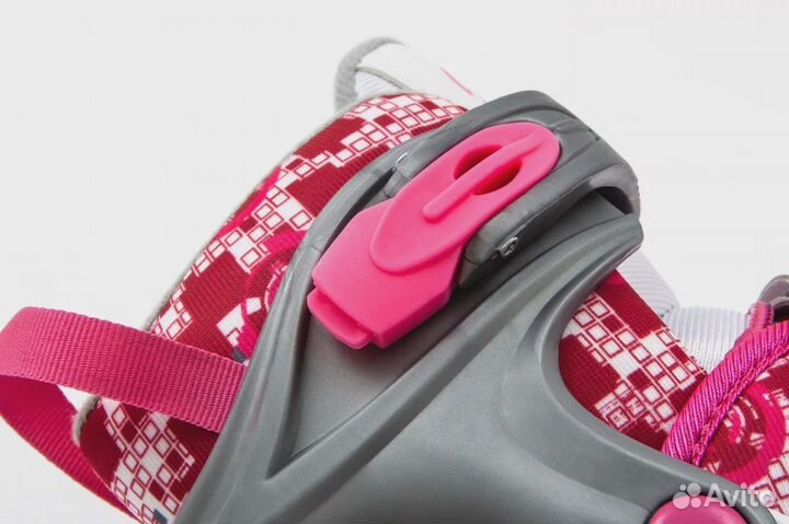 Коньки раздвижные calambus Jenny ICE белый/розовый