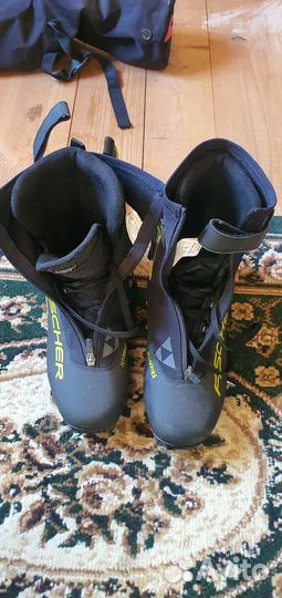 Лыжи беговые коньковые, ботинки, палки