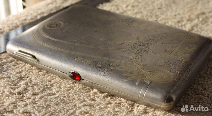 Портсигар серебряный 84 проба. 168 гр