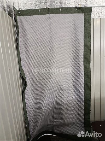 Брезентовая штора в гараж