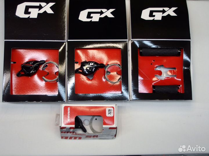 Новые манетки Sram GX, X5 11, 10 ск, грипсы