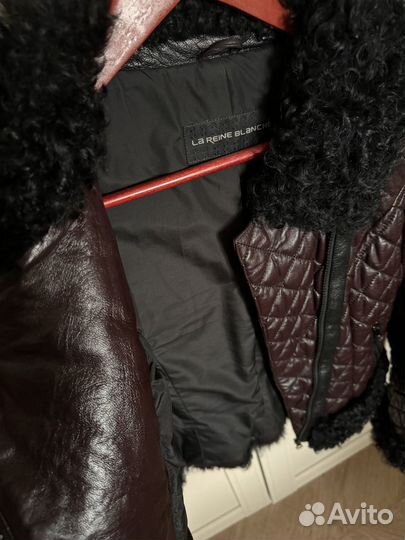 Куртка кожаная женская с мехом