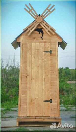 Дачный туалет с кошкой BSD
