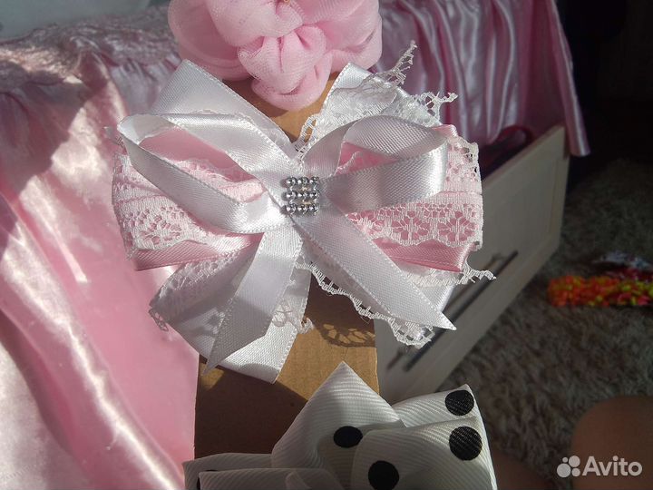 Бантики для волос ручной работы