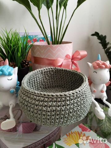 Корзина из полиэфирного шнура