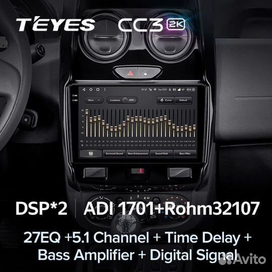 Магнитола Teyes CC3 2K 4/32 Renault Duster 15-21