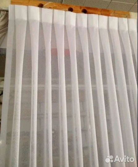 Тюль вуаль 5 метров белая. Производство Турции