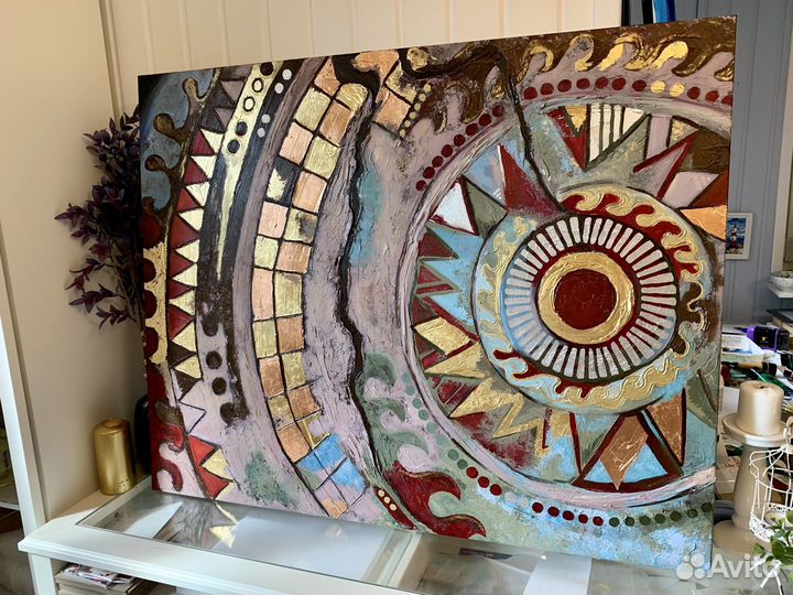 Интерьерная картина на холсте Солнечный артефакт