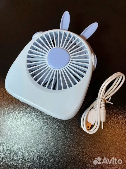 Вентилятор портативный голубой кролик