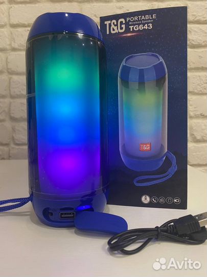 Блютуз колонка RGB