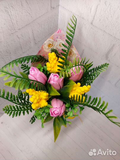 Букет мыла на 8 марта, день рождения