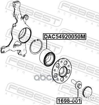 DAC54920050M подшипник ступицы перед. MB W204