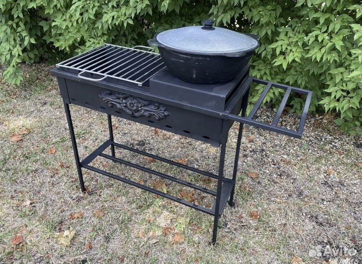 Мангал разборый 2 в 1 шашлык/плов 3мм