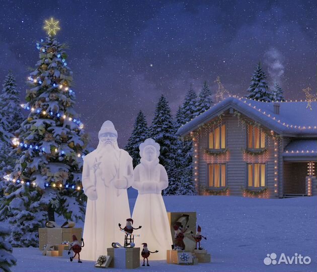 Новогодняя светящаяся фигура