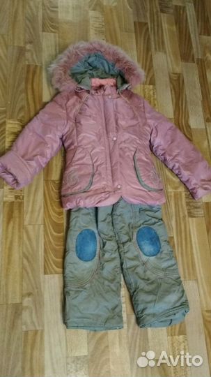 Костюм зимний для девочки на рост 116-122 см