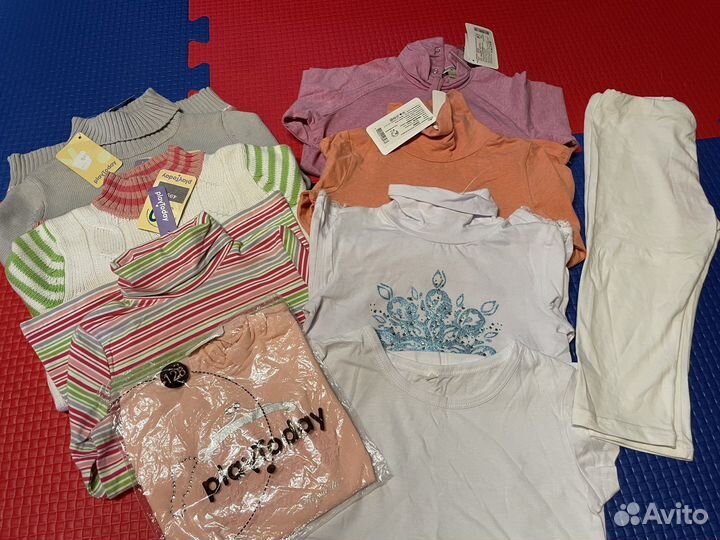Пакет новых вещей 128 р девочка