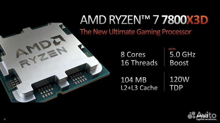 AMD Ryzen 7 7800X3D новый
