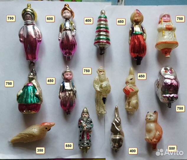 Елочные игрушки СССР лот №6 Шамаханская царица