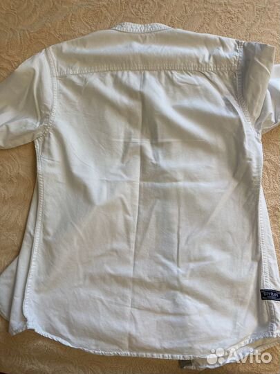 Белая хлопковая рубашка zola 164 170