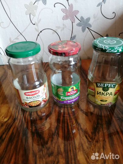 Банки стеклянные 0,7 л и 0,5 л с резьбой