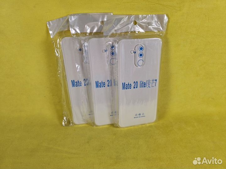 Чехол силиконовый-прозрачный (Huawei Mate 20 Lite)